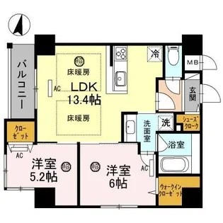 S.D-room【6階】の間取り