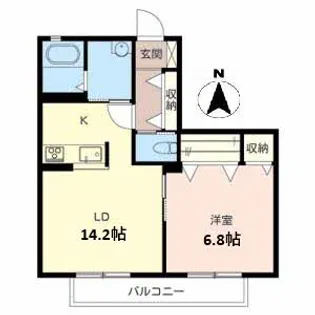 ガーデンハイツ【2階】の間取り