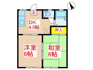 ガーデンプレイス住吉【1階】の間取り