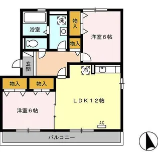 カーサ グランドゥール【3階】の間取り
