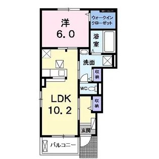 エス コート【1階】の間取り