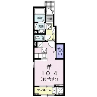 アイリス【1階】の間取り