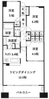 クレヴィア南森町【7階】の間取り