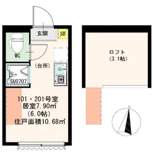 egg piece【1階】の間取り
