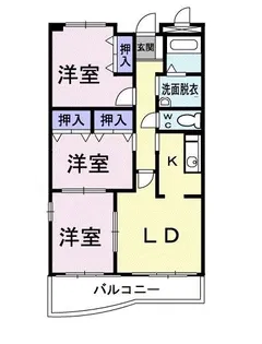 コンフォート・スクエア【2階】の間取り