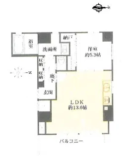 TheWealth麻布【4階】の間取り