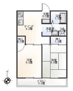 パレーシャル松島【2階】の間取り