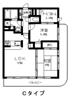 クレール上今井【2階】の間取り
