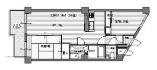 ラルゴ住吉403【4階】の間取り