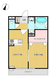 ソレアードミナミ C棟【2階】の間取り