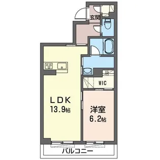 メゾンドキャプテン【3階】の間取り