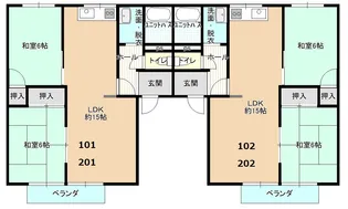 サンクレストII【2階】の間取り