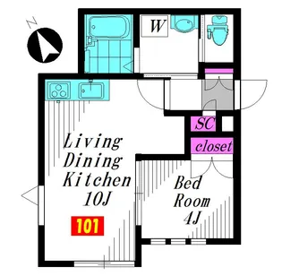 Clivia【1階】の間取り