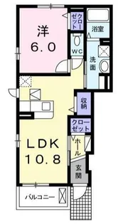 神奈川県横浜市神奈川区三枚町【アパート】の間取り