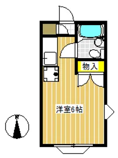 ハイツ南大泉【2階】の間取り