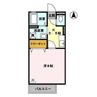 ディアコート浜 B棟【1階】の間取り