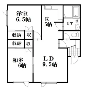 松建ハイム【1階】の間取り