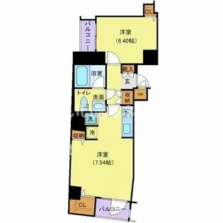 ル・リオン牛込柳町【3階】の間取り