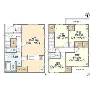 千葉県柏市豊四季【一戸建】の間取り