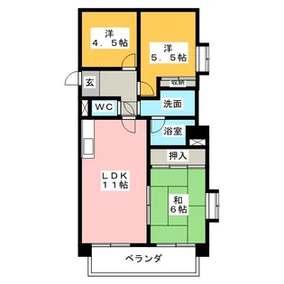 アサヒビル【2階】の間取り