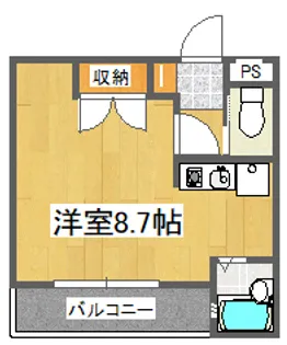 ピュアメゾン阿部【1階】の間取り