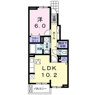 大阪府八尾市東山本町4【アパート】の間取り