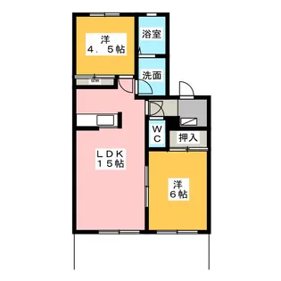 ジュネスI B【1階】の間取り