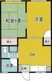 ハイツおび【1階】の間取り