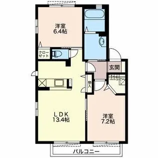 アイリス【1階】の間取り