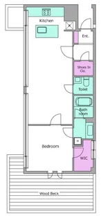 レジディア北新宿【5階】の間取り