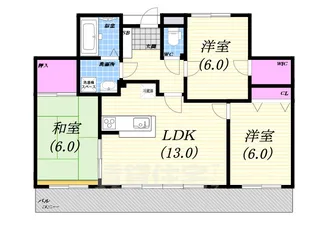 柳本北館【3階】の間取り