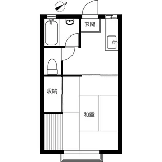 フジハイツ18号館【1階】の間取り