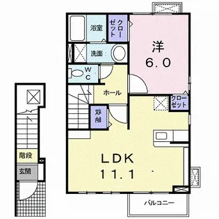 ラフレシール A【2階】の間取り
