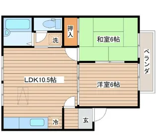 ウォークヒル北山【2階】の間取り