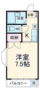 ジュエリーコートB棟【1階】の間取り