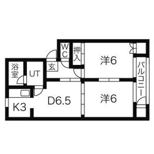 ハイツカストル【2階】の間取り