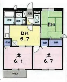 フォレストパークIII【1階】の間取り