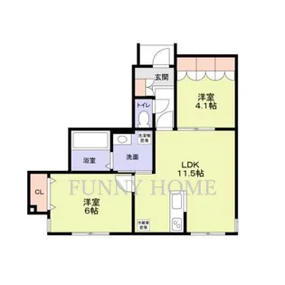 東京都目黒区中目黒1【アパート】の間取り