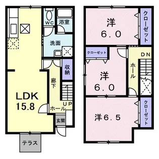 シャルマン メゾン【1階】の間取り