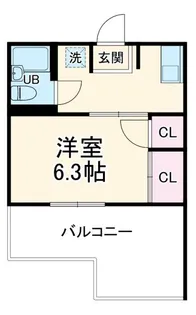 パークハイツ桜ヶ丘【2階】の間取り