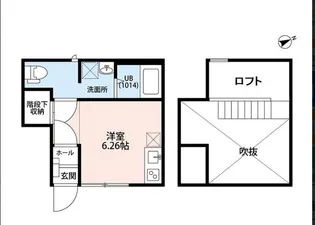 1Kの間取り画像