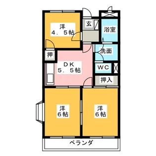 3DKの間取り画像