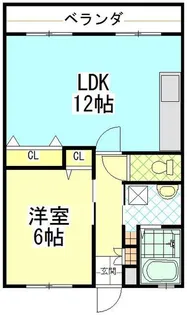 サンホワイトB219【2階】の間取り