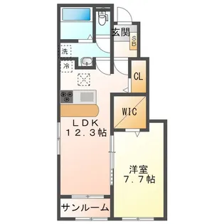 エスポワール・プルミエ【1階】の間取り