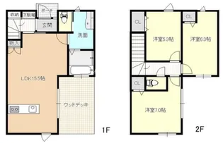 静岡県浜松市中央区富塚町【一戸建】の間取り