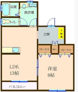 オークハイツ【1階】の間取り