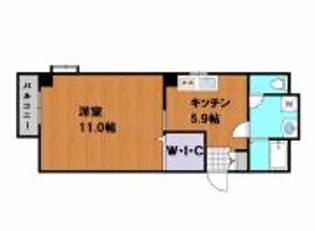 ディープタウンヒルズ【3階】の間取り