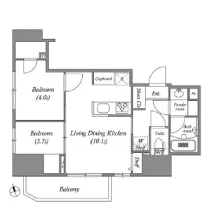 東京都台東区北上野2【マンション】の間取り