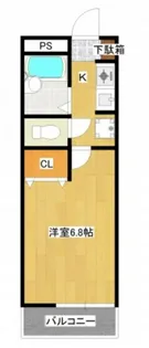 ソレアード中富【1階】の間取り