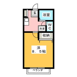 1Kの間取り画像